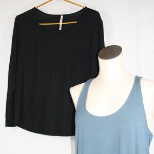 Soma Cool Nights Long Sleeve Scoop Neck and Tank Top Sleepwear Lot of 2 Sz. Med